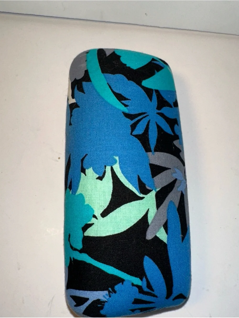 Vera Bradley Blue Teal Floral Hard Shell Glasses Case